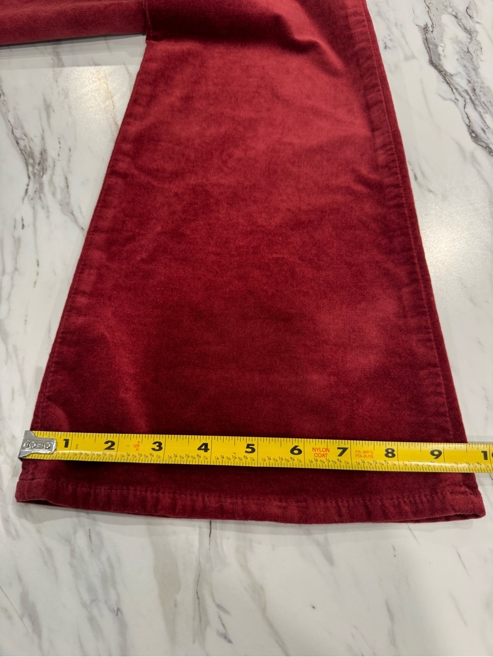 7 For All Mankind Classic Flare Jeans Womens 27 Red Velvet High Rise Ali NWT - Picture 15 of 16